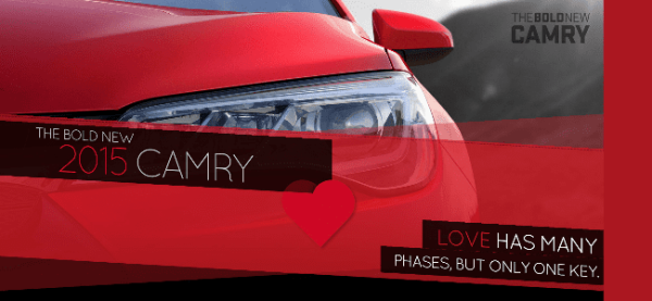 The Bold New 2015 Camry