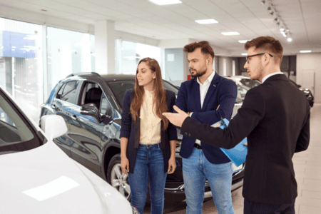 Couple buying a car Transforming the customer experience